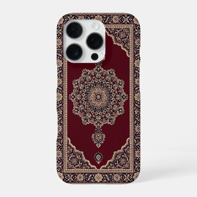 Classic Red Persian Rug Phone Case – Royal Medalli (Back)