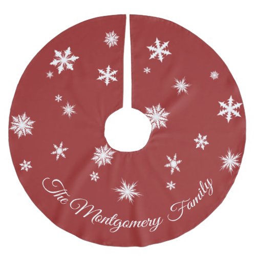 Classic Red Personalized Tree Skirt