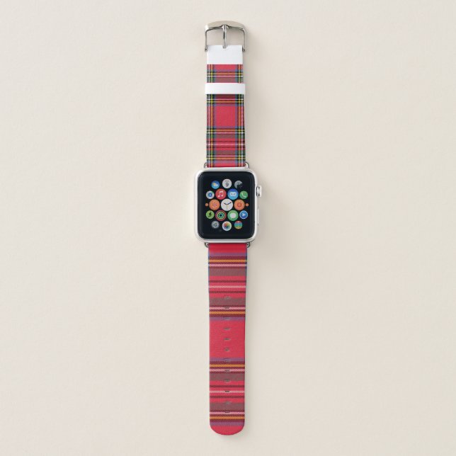 Classic Red Plaid  Apple Watch Band (Front)