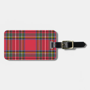 Classic Red Plaid Luggage Tag