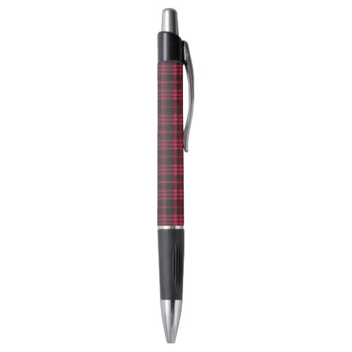 Classic red plaid modern plaid pattern pen