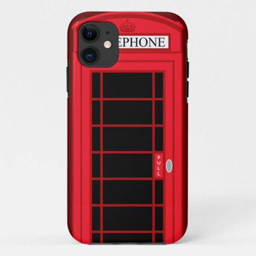 Classic Red Public Telephone Box UK iPhone 5 Case
