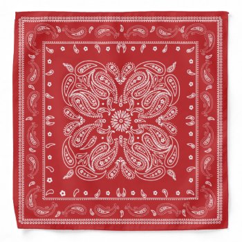 Classic Red Red  Bandana by MiniBrothers at Zazzle