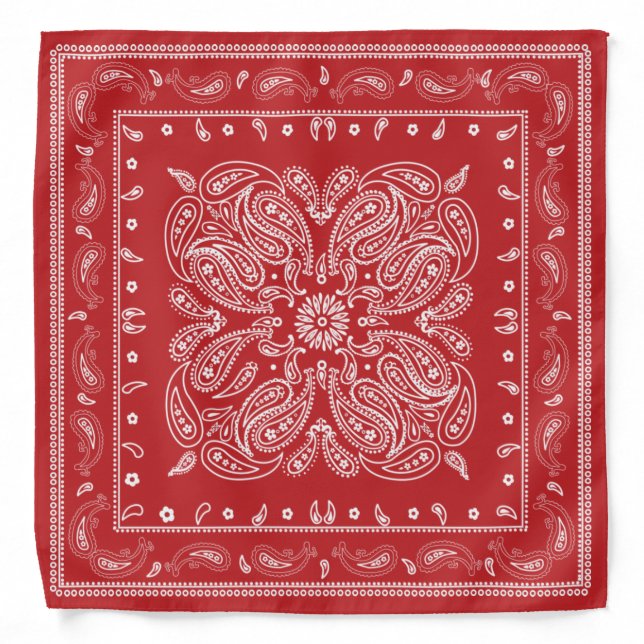 Classic Red Red  Bandana (Front)