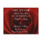 Classic Red Rose Save the Date Wedding Postcard