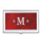 Classic Red Silver Monogram