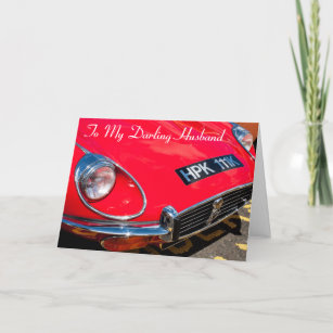 Classic Red Sports for Birthday Card