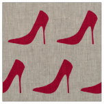 CLASSIC RED STILETTOS PATTERN FABRIC