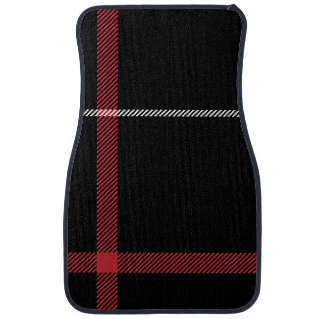 “Classic Red Stripe” Car Floor Mats (Front)