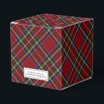 Classic Red Tartan Holiday Favor Boxes<br><div class="desc">This gift box,  adorned with a classic red tartan pattern,  is perfect for adding a touch of festive elegance to any handmade present. A tasteful label on the front proudly declares "Handmade with love by” with your name. This box is ideal for handmade holiday gifts.</div>