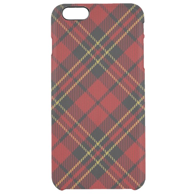 Classic Red Tartan iPhone 6/6S Plus Clear Case (Back)