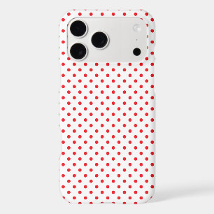 Classic Red Tiny Polka Dot Pattern iPhone 17 Pro Max Case
