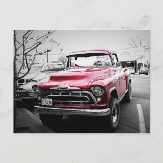 Classic Red Truck Postcard