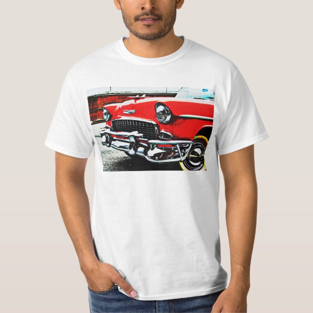 Classic Red Vintage Car T-Shirt (Front)