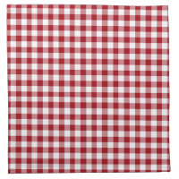 Classic Red & White Gingham Pattern