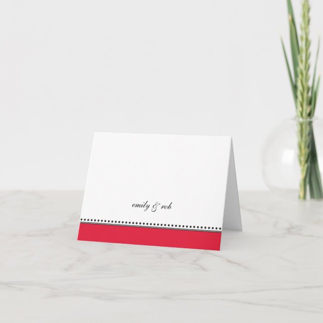 Classic Red with Black Dots Notecard (Front)