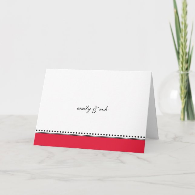 Classic Red with Black Dots Notecards (Front)