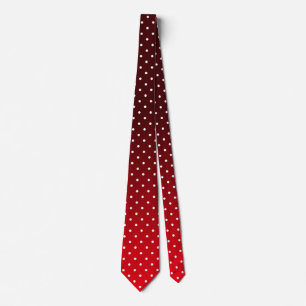 Classic red with white polka dots neck tie