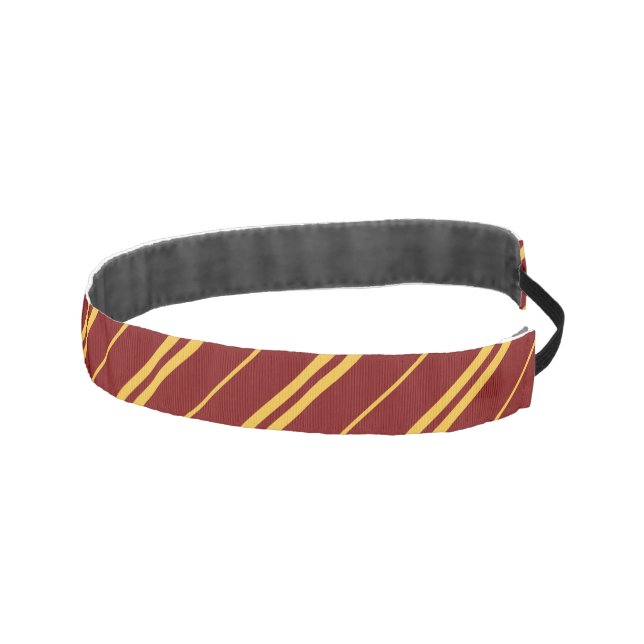 Classic Red Yellow School Stripes Vector Art Athletic Headband (Right)