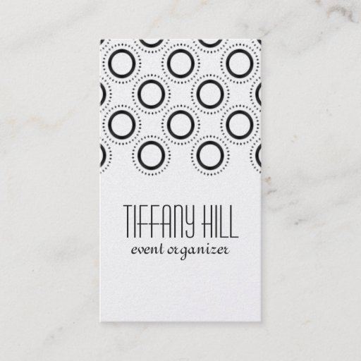 Customizable Classic Refinement Business Card, Charcoal