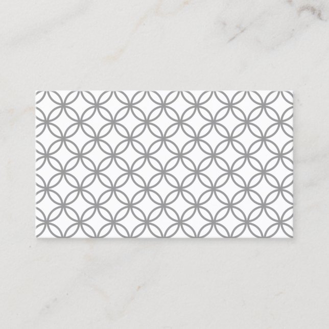 CLASSIC REGENCY GRAY/WHITE BUSINESS CARD (Front)