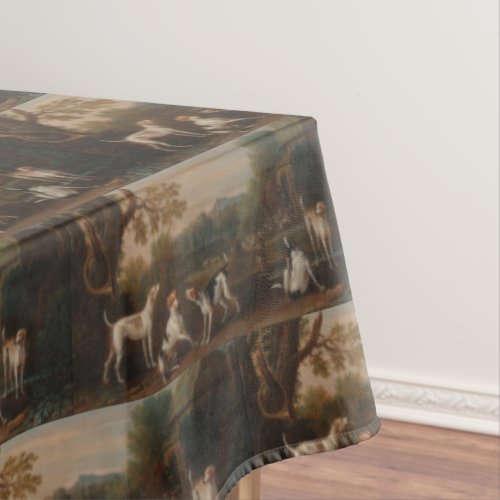 Classic Releasing the Hounds by John Wootton Tablecloth