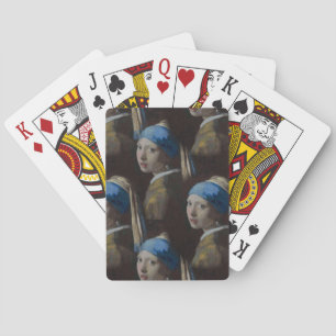 Classic Replica Faces of Girl With a Pearl Earring Poker Cards