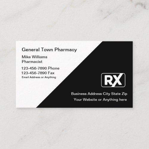 Classic Retail Pharmacy Retail Business Cards