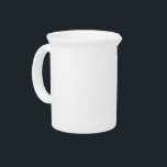 Classic Retro All White  Beverage Pitcher<br><div class="desc">Classic Retro All White Beverage Pitcher can be nostalgic as you serve breakfast or lunch. Style: Pitcher Quench even the biggest of thirsts with a custom pitcher from Zazzle. Made of bright white porcelain, this pitcher looks amazing with your designs, photos, and text. Dishwasher and microwave safe this pitcher is...</div>