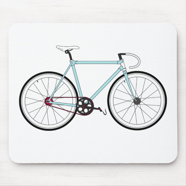 Classic Retro Bicycle Mouse Pad (Front)
