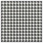 CLASSIC RETRO BLACK &amp; WHITE HOUNDSTOOTH PATTERN FABRIC