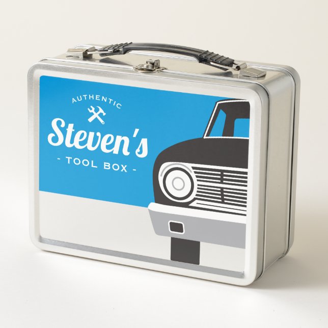 Classic Retro Car | Customized Name Tool Box (Front)