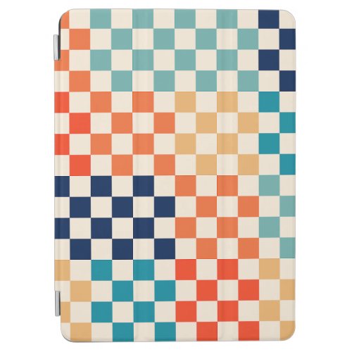 Classic Retro Checkered Checkerboard Pattern iPad Air Cover