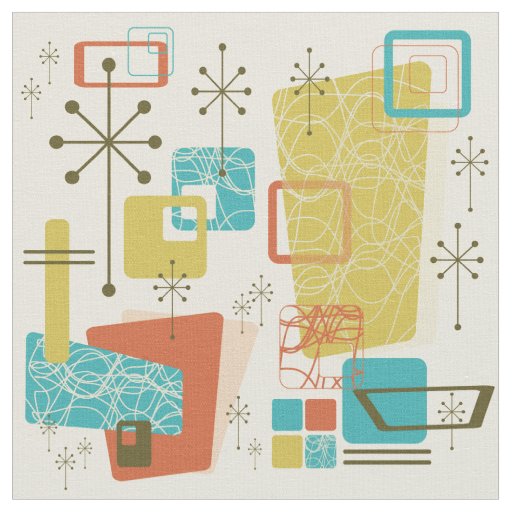 Classic Retro Cream Fabric