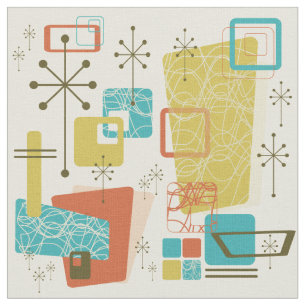 Classic Retro Cream Fabric