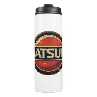 Classic Retro Datsun logo Thermal Tumbler