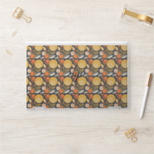 Classic Retro Floral Pattern HP Laptop Skin