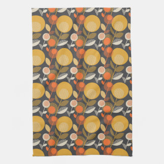 Classic Retro Floral Pattern Kitchen Towel