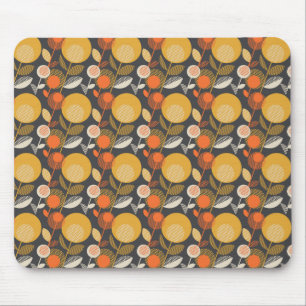 Classic Retro Floral Pattern Mouse Pad