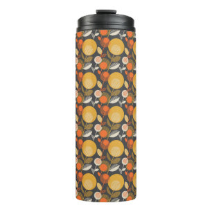 Classic Retro Floral Pattern Thermal Tumbler