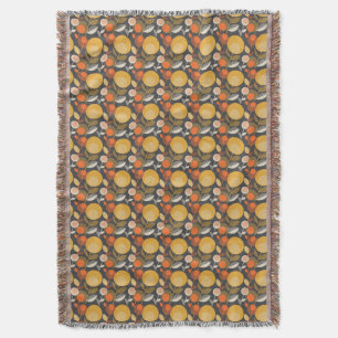Classic Retro Floral Pattern Throw Blanket
