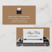 Classic Retro Freelance Writer Business Card | Zazzle