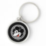 Classic Retro Mickey Mouse Checkered Keychain