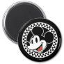 Classic Retro Mickey Mouse Checkered Magnet