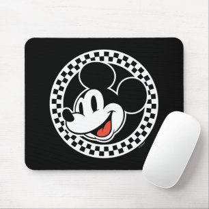 Classic Retro Mickey Mouse Checkered Pad