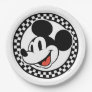 Classic Retro Mickey Mouse Checkered Paper Plates