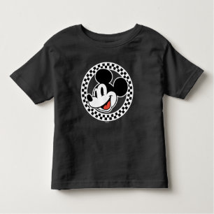 Classic Retro Mickey Mouse Checkered Toddler T-shirt