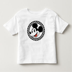 Classic Retro Mickey Mouse Checkered Toddler T-shirt