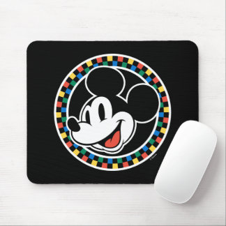 Classic Retro Mickey Mouse Colorful Checkered Pad