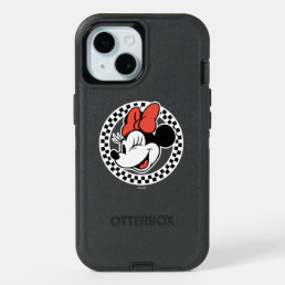 Classic Retro Minnie Mouse Checkered iPhone 15 Case